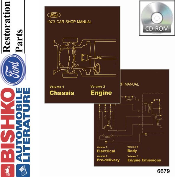 1973 Ford Lincoln Mercury Shop Service Repair Manual PDF Engine Electrical
