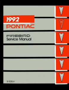 1992 Pontiac Firebird Factory Shop Service Manual
