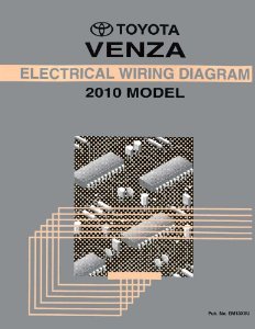 2010 Toyota Venza Wiring Diagrams Manual