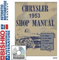 1953 CHRYSLER Full Line Body, Chassis & Electrical Service Manual sample image