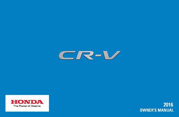 2016 Honda CR-V Owner's Manual