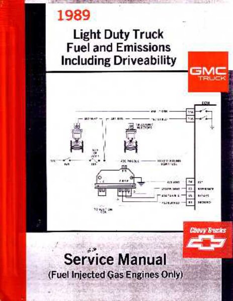 1989 Chevrolet Truck C10, C20, C30, K10, K20, K30 Factory Shop Service Manual