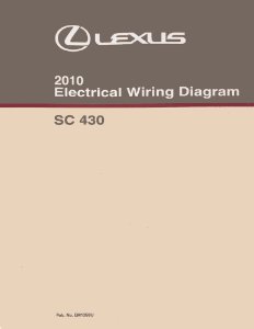 2010 Lexus SC 430 Wiring Diagrams Manual