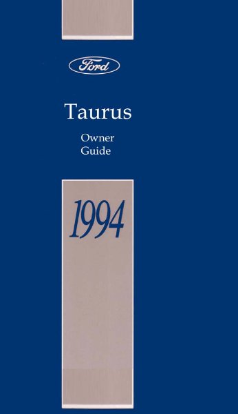 1994 Ford Taurus Owner's Manual