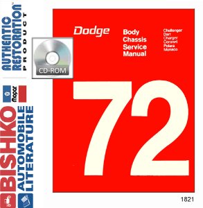 1972 Dodge All Models Factory Shop Service Manual