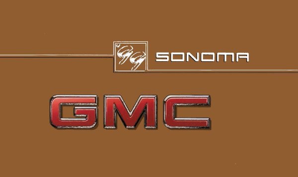1999 GMC Sonoma Owner's Manual