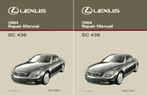 2004 Lexus SC 430 Factory Shop Service Manual