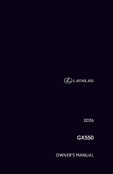 2026 Lexus GX 550 Owner's Manual