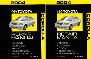 2004 Toyota Corolla Shop Service Repair Manual