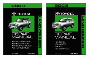 2003 Toyota Land Cruiser Factory Shop Service Manual