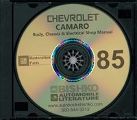 1985 CHEVROLET CAMARO Body, Chassis & Electrical Service Manual sample image