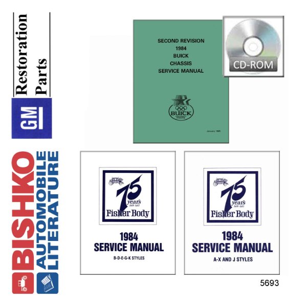 1984 Buick ALL MODELS FISHER BODY Factory Shop Service Manual
