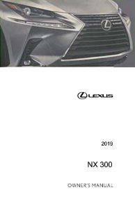 2019 Lexus NX 300 Owner's Manual