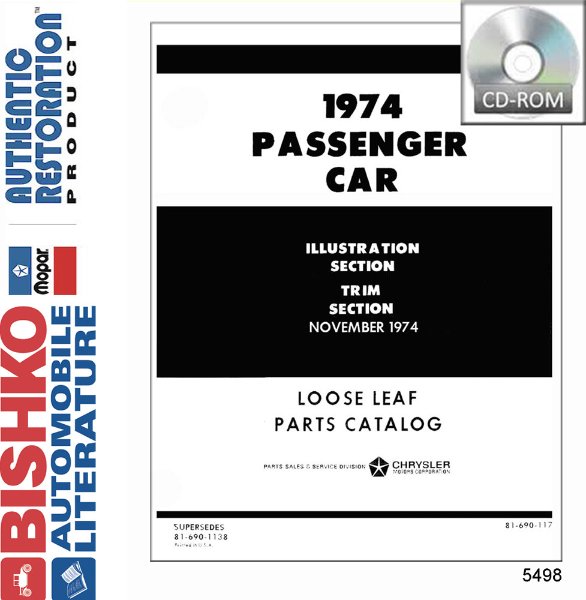 1974 Mopar Chrysler Dodge Desoto Plymouth Part Numbers Book PDF List Guide