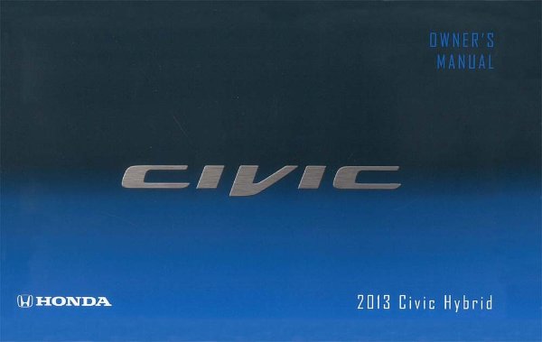 2013 Honda Civic Hybrid Owner's Manual