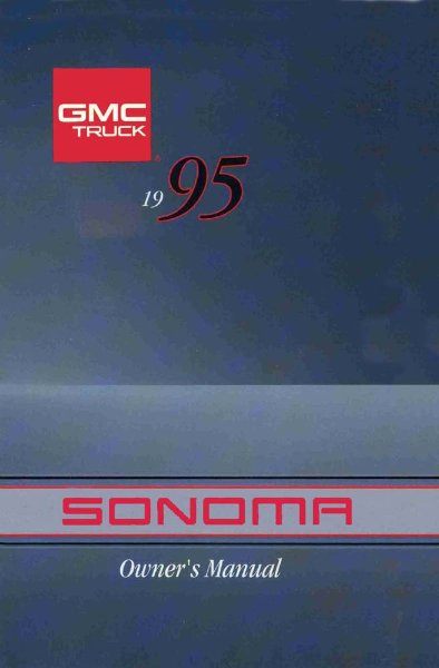 1995 GMC Sonoma Owner's Manual