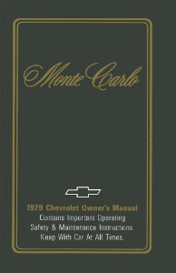 1979 Chevrolet Monte Carlo Owner's Manual