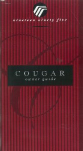 1995 Mercury Cougar Owner's Manual