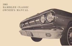 1965 AMC Rambler Classic Owner's Manual
