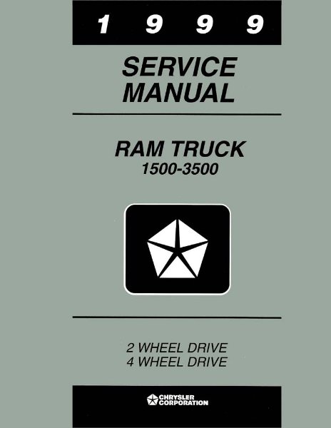1999 Dodge 1500-3500 Ram Truck Factory Shop Service Manual