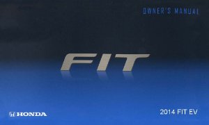 2014 Honda Fit Electric Vehicle Owner's Manual