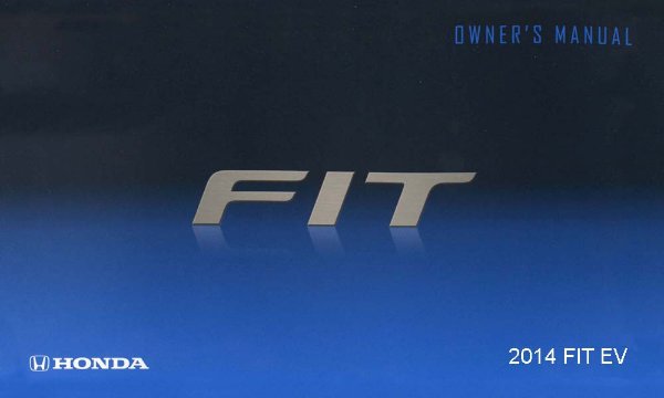 2014 Honda Fit Electric Vehicle Owner's Manual