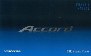 2015 Honda Accord Coupe Owner's Manual