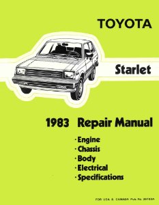 1983 Toyota STARLET Shop Service Repair Manual