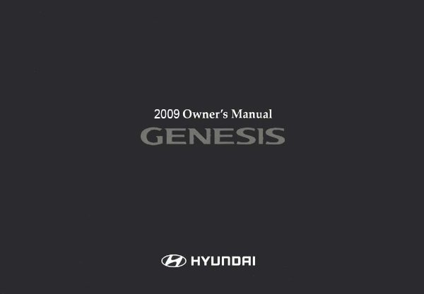 2009 Hyundai Genesis Owner's Manual