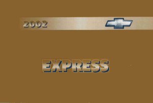 2002 Chevrolet Express Van Owner's Manual
