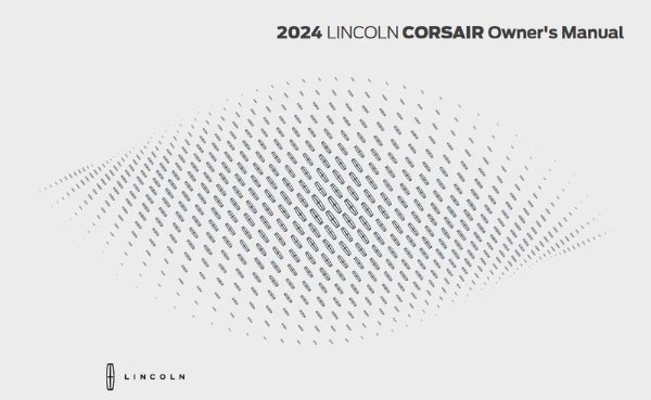 2024 Lincoln Corsair Owner's Manual