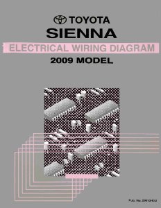 2009 Toyota Sienna Wiring Diagrams Manual