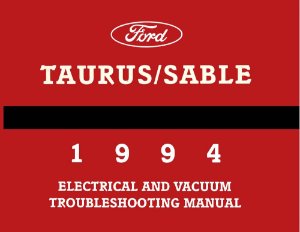 1994 Ford Taurus, Sable Wiring Diagrams Manual