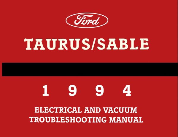 1994 Ford Taurus, Sable Wiring Diagrams Manual