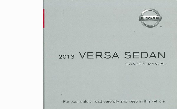 2013 Nissan Versa Sedan Owner's Manual