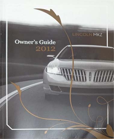 2012 Lincoln MKZ Owner's Manual