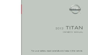 2012 Nissan Titan Owner's Manual