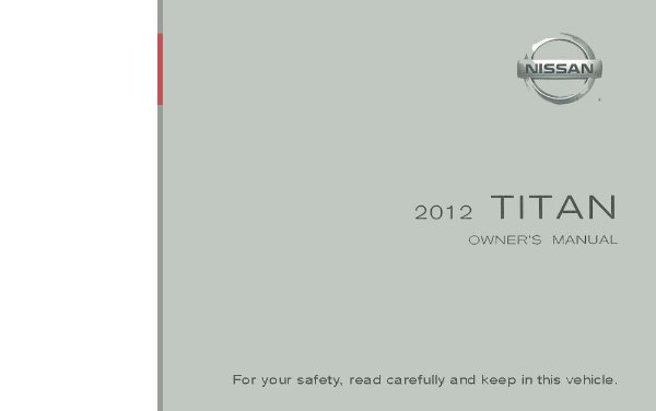 2012 Nissan Titan Owner's Manual