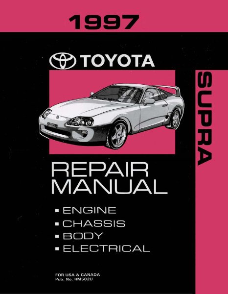 1997 Toyota Supra Factory Shop Service Manual