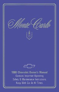 1980 Chevrolet Monte Carlo Owner's Manual