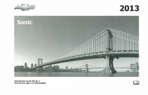 2013 Chevrolet Sonic Owner's Manual