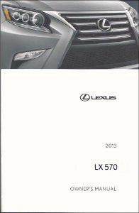 2013 Lexus LX 570 Owner's Manual