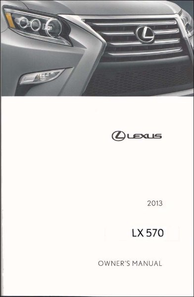 2013 Lexus LX 570 Owner's Manual