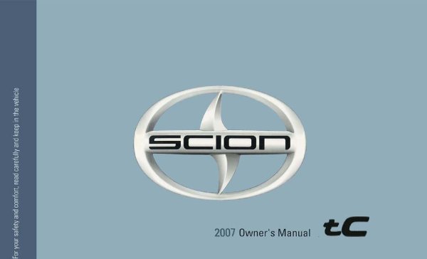 2007 Scion Scion TC Owner's Manual