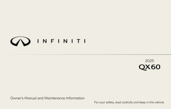 2025 Infiniti QX60 Owner's Manual