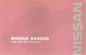 1990 Nissan Axxess Owner's Manual