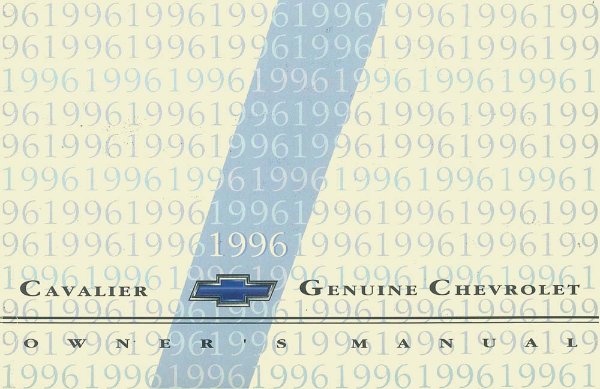 1996 Chevrolet Cavalier Owner's Manual
