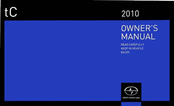 2010 Scion Scion TC Owner's Manual