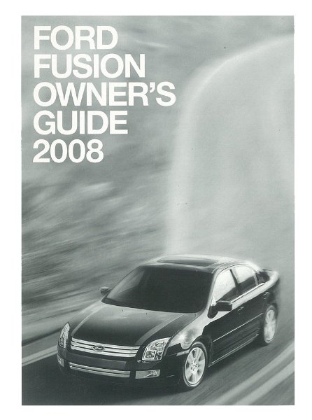 2008 Ford Fusion Owner's Manual