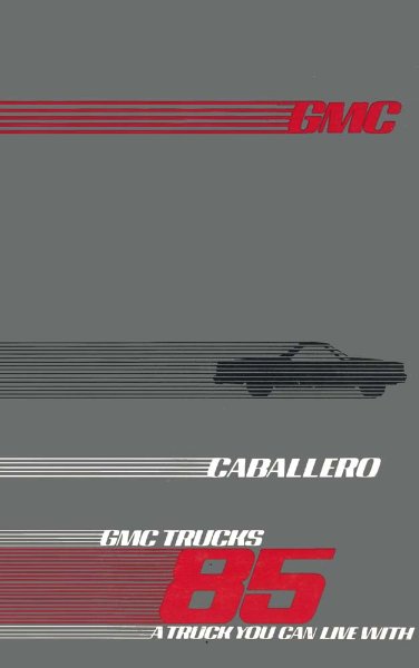 1985 GMC Caballero Owner's Manual